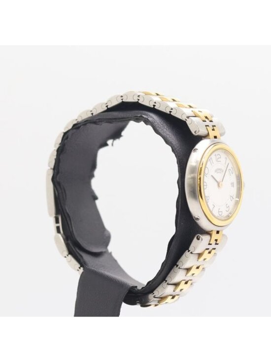 Hermes Quartz Date White Dial Watch main image 5